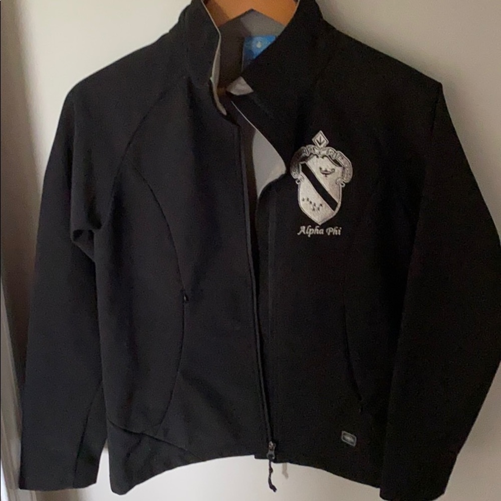 Alpha phi Charles River rain jacket/ light jacket